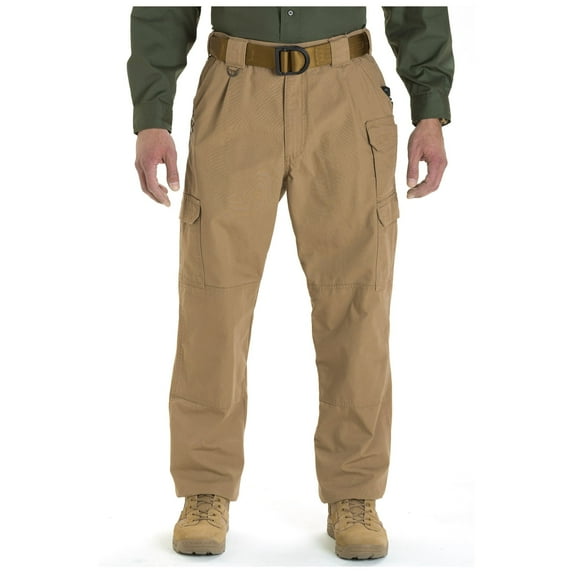 5.11 Work Gear Men's Active Work Pants, Superior Fit, Double Reinforced, 100% Cotton, Coyote, 40W x 30L, Style 74251