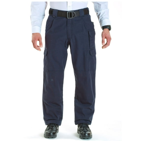 5.11 Work Gear Men's Active Work Pants, Superior Fit, Double Reinforced, 100% Cotton, Fire Navy, 28W x 30L, Style 74251