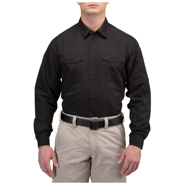 5.11 Work Gear Men&rsquo;s Fast-Tac Long Sleeve Shirt, 100% Polyester 