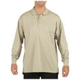 thumbnail image 1 of 5.11 Work Gear Men's Jersey Knit Long Sleeve Polo, Cotton, Highly Resistant Fabric, Silver Tan, Small, Style 72360, 1 of 3