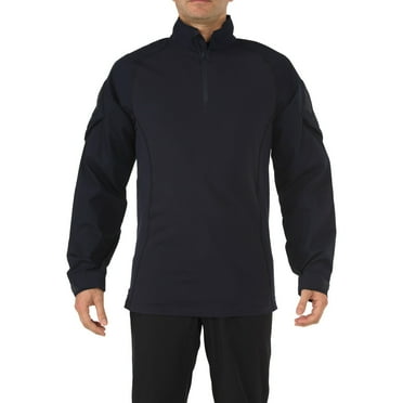 5.11 Work Gear Men's Long Sleeve Hunting Shirt, 1/4 Zip, Dark Navy, 2X-Large, Style 72194ABR