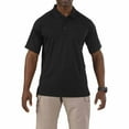 thumbnail image 1 of 5.11 Work Gear Men's Performance Short Sleeve Polo Shirt, Moisture-Wicking Polyester, Black, 4X-Large, Style 71049, 1 of 4