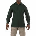 thumbnail image 1 of 5.11 Work Gear Men's Professional Long Sleeve Polo Shirt, Cotton Pique Knit, Reinforced Seams, L.E. Green, 2X-Large, Style 42056, 1 of 3
