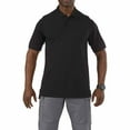 thumbnail image 1 of 5.11 Work Gear Men's Professional Short Sleeve Polo Shirt, Cotton Fabric, Wrinkle-Resistant, Black, Small, Style 41060, 1 of 3