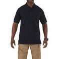 thumbnail image 1 of 5.11 Work Gear Men's Professional Short Sleeve Polo Shirt, Cotton Fabric, Wrinkle-Resistant, Dark Navy, 2X-Large, Style 41060, 1 of 3