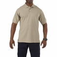 thumbnail image 1 of 5.11 Work Gear Men's Professional Short Sleeve Polo Shirt, Cotton Fabric, Wrinkle-Resistant, Silver Tan, X-Large, Style 41060, 1 of 3