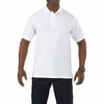 thumbnail image 1 of 5.11 Work Gear Men's Professional Short Sleeve Polo Shirt, Cotton Fabric, Wrinkle-Resistant, White, Medium, Style 41060, 1 of 3