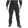 thumbnail image 1 of 5.11 Work Gear Men's Ripstop TDU Work Pants, Adjustable Waistband, Lightweight Bottom, Black, X-Large/Short, Style 74003ABR, 1 of 3