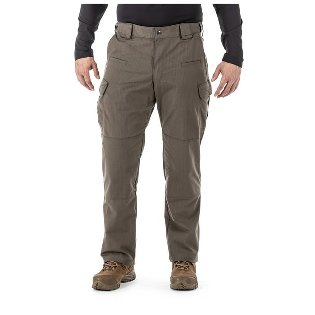 5.11 Work Gear Men's Stryke Pants, Adjustable Waistband, Stretchable Flex-Tac Fabric, Storm, 40W x 32L, Style 74369