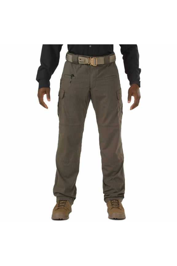 Work Gear Men's Stryke Pants, Adjustable Waistband, Stretchable Flex-Tac Fabric, Tundra, 34W x 30L, Style 74369ABR