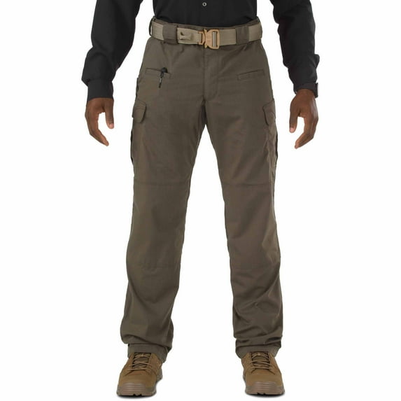 5.11 Work Gear Men's Stryke Pants, Adjustable Waistband, Stretchable Flex-Tac Fabric, Tundra, 40W x 30L, Style 74369ABR