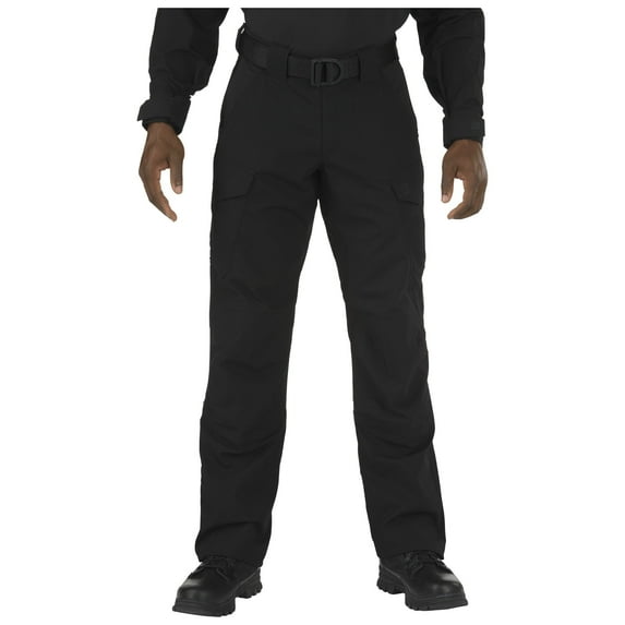5.11 Work Gear Men's Stryke TDU Flex-Tac Ripstop Fabric Pants, Teflon Coating, Kneepad Ready, Black, 34W x 30L, Style 74433