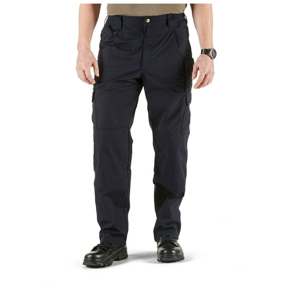 5.11 Work Gear Men's Taclite Pro Performance Pants, Cargo Pockets, Action Waistband, Dark Navy, 28W x 32L, Style 74273
