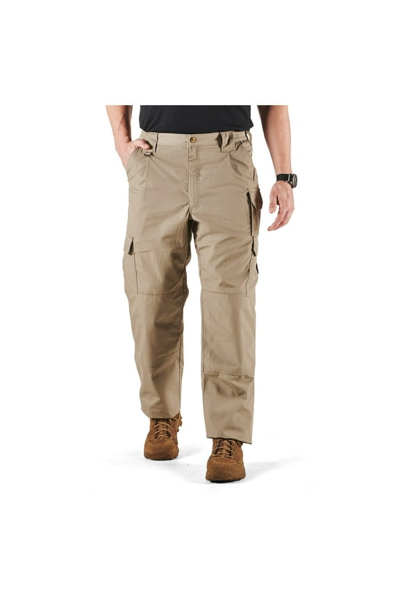 Work Gear Men's Taclite Pro Performance Pants, Cargo Pockets, Action Waistband, Stone, 36W x 30L, Style 74273ABR