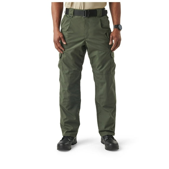 5.11 Work Gear Men's Taclite Pro Performance Pants, Cargo Pockets, Action Waistband, TDU Green, 32W x 36L, Style 74273