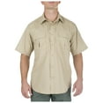 thumbnail image 1 of 5.11 Work Gear Men's Taclite Pro Professional Short Sleeve Uniform Tall Shirt, Teflon Finish, TDU Khaki, 2X-Large, Style 71175T, 1 of 4