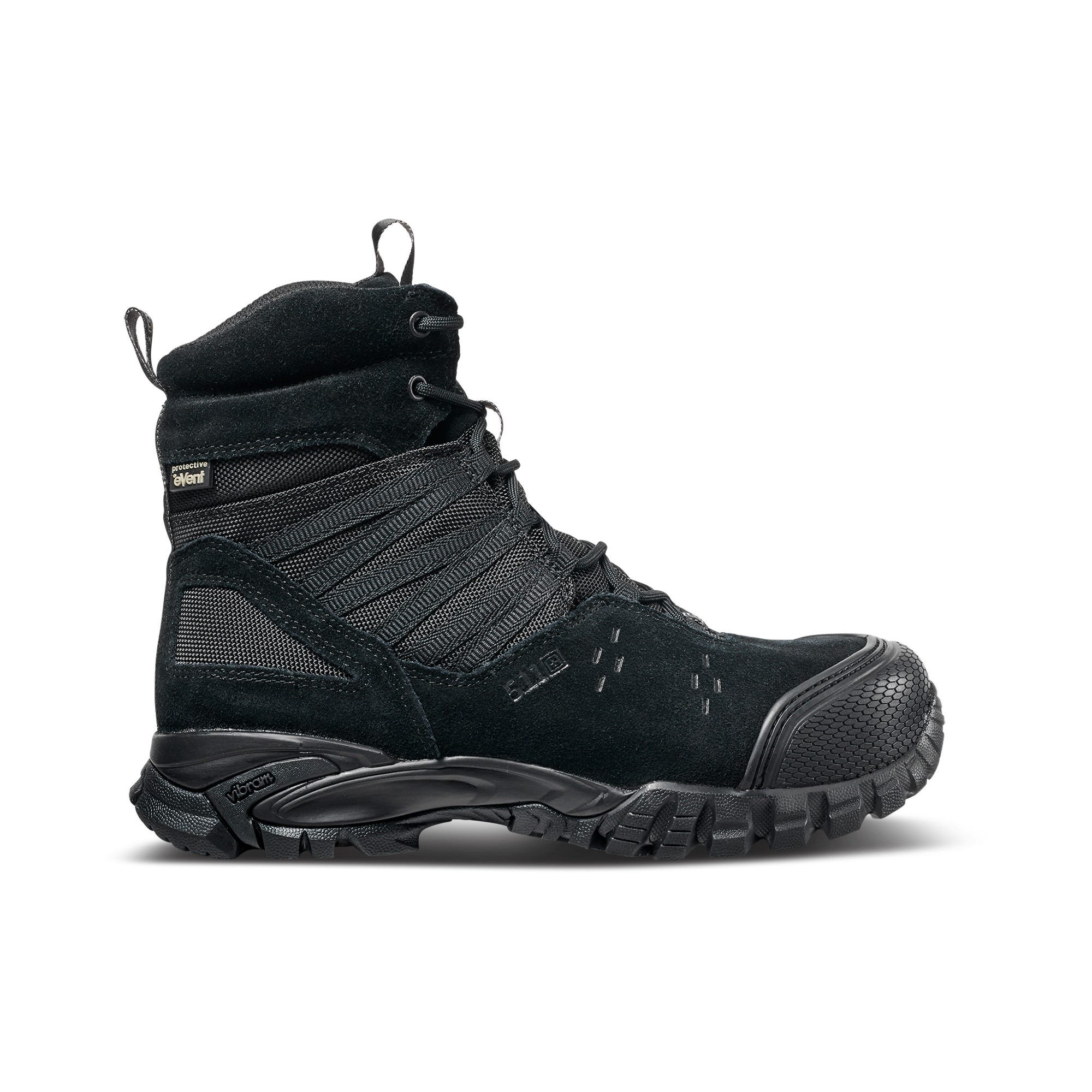 5.11 Work Gear Men's Union Waterproof 6-Inch Work Boots, Shock Absorbing Insole, Black, 7.5 Wide, Style 12390 - image 1 of 8