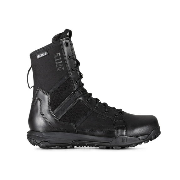 5.11 Work Gear Mens A/T All-Terrain 8 Waterproof Leather Side Zip Boots, Black, 8 Regular, Style 12444