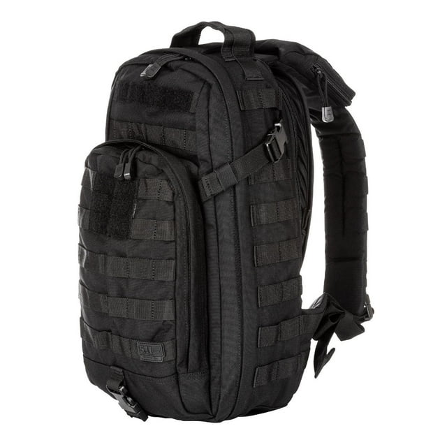 5.11 Work Gear Rush MOAB 10 Pack, Water-Resistant, Customizable Bag, Black, 1 SZ, Style 56964