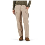 5.11 Work Gear Women's Stryke Operator Uniform Pants, Flex-Tac Ripstop, Teflon Finish, Khaki, 2, Regular, Style 64386