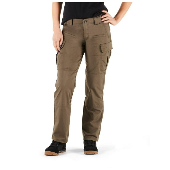 5.11 Work Gear Women's Stryke Operator Uniform Pants, Flex-Tac Ripstop, Teflon Finish, Tundra, 18, Regular, Style 64386