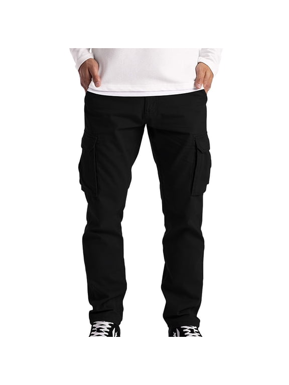 5.11 pants for men Cargo pants For Men Men's Cargo Trousers Work Wear bat Cargo 6 Pocket Full Pants Black L