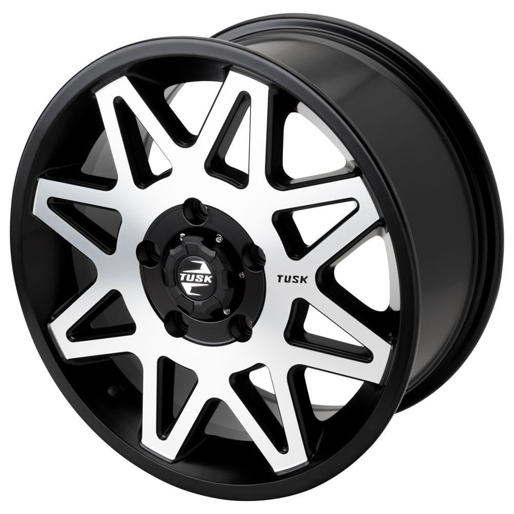 5/114.3 (5/4.5) Tusk Tintic Wheel 15x7 6.0 + 1.0 Machined/Black For ...