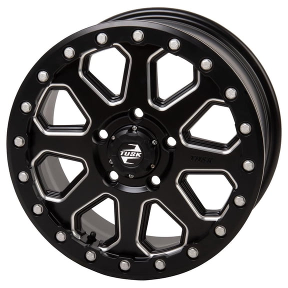 5/114.3 (5/4.5) Tusk Uinta Beadlock Wheel 15x7 6.0 + 1.0 Milled/Black for Polaris Rzr Pro R 4 Ultimate Launch Edition 2022