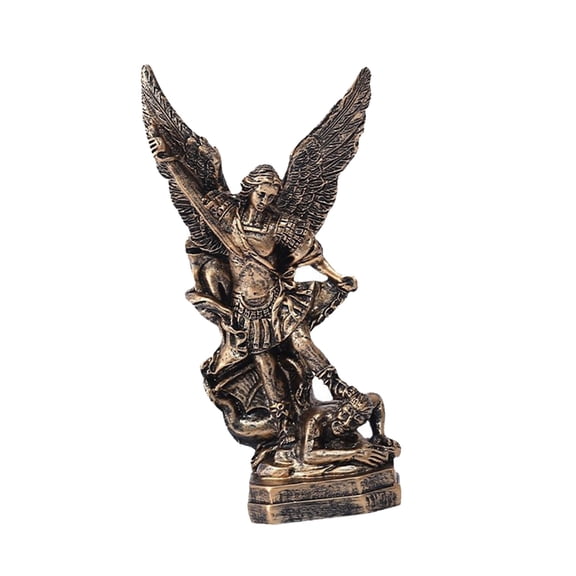 5.12''/13cm Archangel Sculpture ,Protectors Archangel Statue Spiritual Decors and Present for Christians