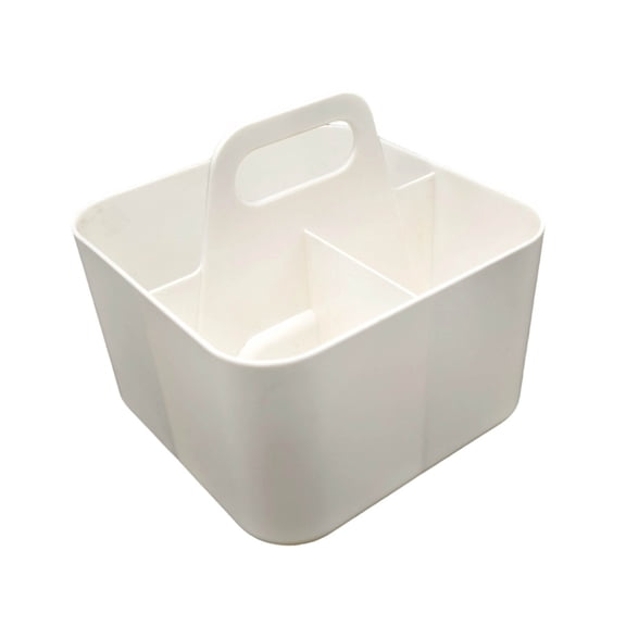 5.12" 3-Compartment Desk Organizer Caddy - Stackable Stationery Storage Holder for Office/Craft Supplies (4 Colors)