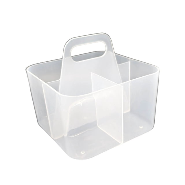 5.12" 3-Compartment Desk Organizer Caddy - Stackable Stationery Storage Holder for Office/Craft Supplies (4 Colors)
