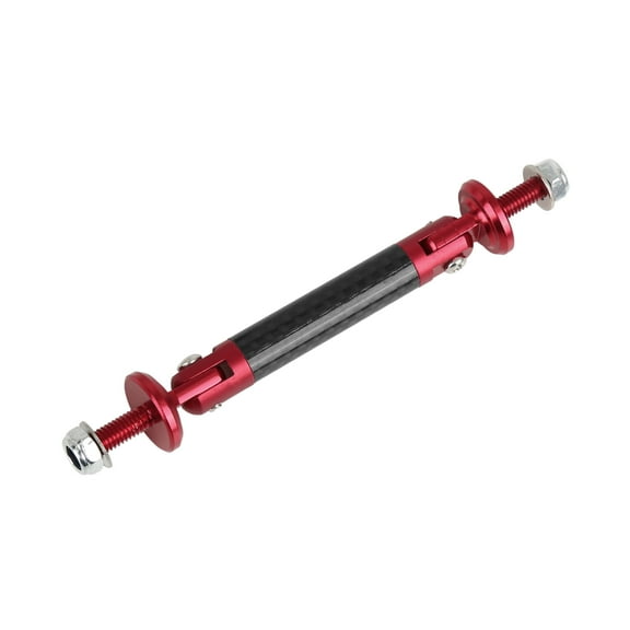 Unique Bargains 5.12" Car Front Bumper Lip Splitter Support Rod Carbon Fiber Pattern Red