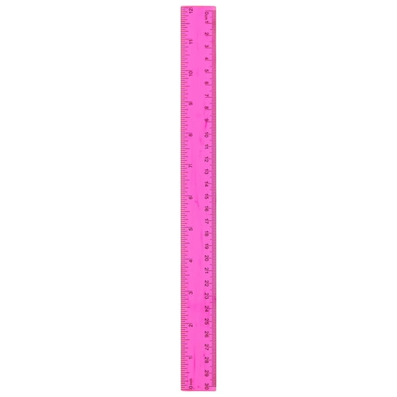 Under $5 12 Inch Color Clear Ruler, Dual Scale Plastic Transparent Straight Ruler, Math Geometry Measuring Tools with Inch And Centimeter, Office Supplies, Back to Classroom Must Haves