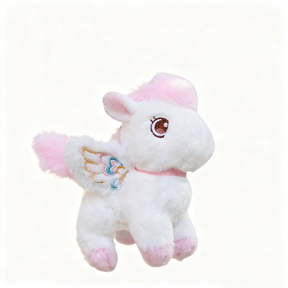 5.12 Inches Cartoon Pendant Cute Little Horse Pendant Doll Christmas Decoration Plush Keychain Toy Festival Doll 2026 Gift