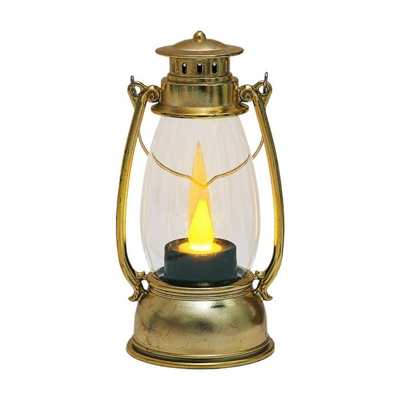 5.12" Vintage Led Lantern Mini Desk Night Light Portable Indoor/Outdoor Decorative Light for Tabletop, Patio, Wedding, Camping