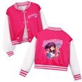 thumbnail image 1 of 5-12 Year Old APHMAU Girls' Jacket Kids Baseball Team Casual Role Printed Snap Fashion Jacket, 1 of 2