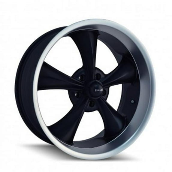 5-120.65 PCD Matte Black Machined Lip Wheel