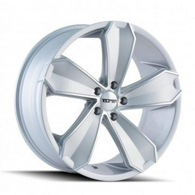 5-120 PCD Tr71 Gloss Silver Machined Face Wheel - Walmart.com