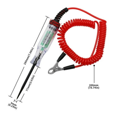 5/120V Universal DC Car Circuit Tester Auto Circuits Digital Display Test Diagnostic Probe Electrician Voltage Tests Repair Tool (Red)