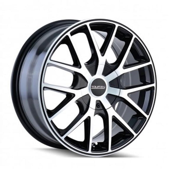 5-127 PCD Tr60 Black Machined Face & Ring Wheel