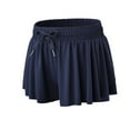 thumbnail image 1 of 5-12T Girls Flowy Shorts with Spandex Liner 2-in-1 Youth Butterfly Skirts for Fitness, Running, Sports, 1 of 6