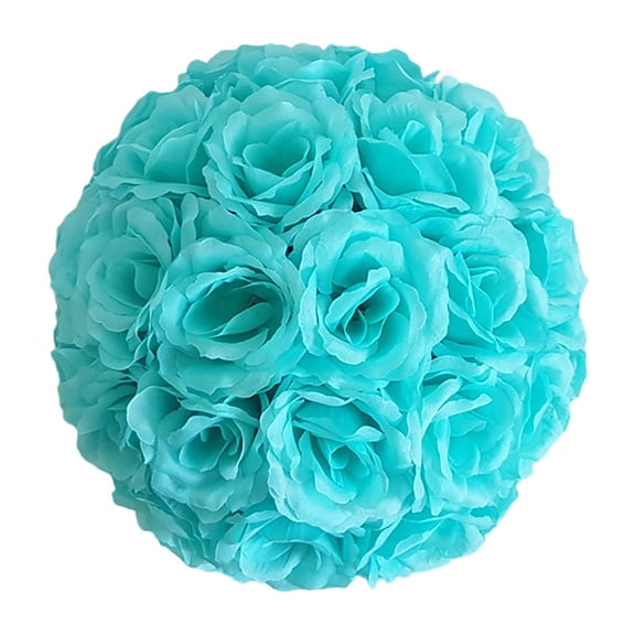 5.12inch Fake Rose Kissing Ball, Floral Decoration Ball, Artificial Blooms Ball, Rose Ball for Wedding, Diy Wedding Decor, Faux Flower Arrangement, Decorative Ball for Home, Artificial Rose Sphere
