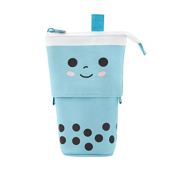 5.12x6.7IN Sliding Pencil Case Box Pencil Bag Stationery Box Storage Bag Pencil Case Large Capacity Pencil Pouch Aesthetic Pen Bag Portable Journaling Supplies for Office Supplies, Travel Accessories