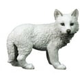 thumbnail image 1 of 5.13 Inch Wolf Cub Standing Decorative Statue Figurine, Grey, 1 of 1
