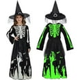 thumbnail image 1 of 5-14Y Boys Girls Halloween Costumes Kids Grim Reaper Costume Set Scary Ghost Cosplay Outfit Halloween Party Favors Gifts(Glowing Glasses Optional), 1 of 7