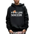 thumbnail image 1 of 5-14Y Kid Boys Hoodies Tops SOCCER Slogan Print Long Sleeve Casual Pullover Sweatshirt Perfect For Spring Fall, 1 of 9