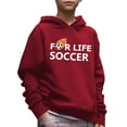 thumbnail image 1 of 5-14Y Kid Boys Hoodies Tops SOCCER Slogan Print Long Sleeve Casual Pullover Sweatshirt Perfect For Spring Fall, 1 of 8
