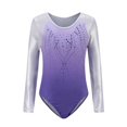 thumbnail image 1 of 5-14Y Shiny Gymnastics Sport Training Dancewear Ballet Leotards For Little Girls, 1 of 3