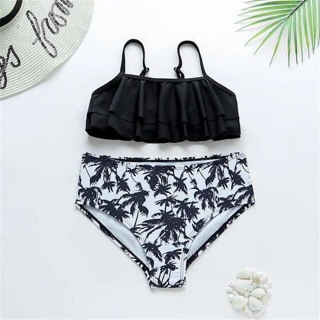 Multi Style Kids Girls Bikini Set 2020 New Print Girls Kids Swimwear Swimsuit Summer Children Biquini Infantil Bathing Suit A369