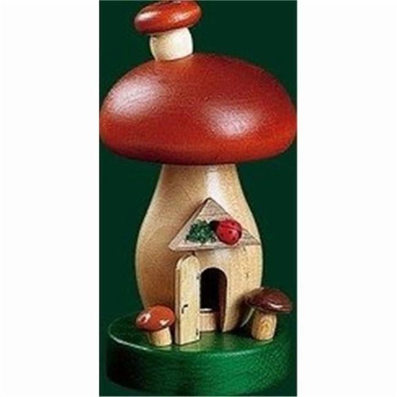 5.15 in. Richard Glaesser Smoker Richard Glaesser Smoker - Bunny Family with Eggs on Mushroom